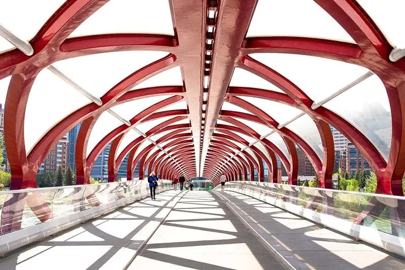 Peace Bridge Calgary downtown