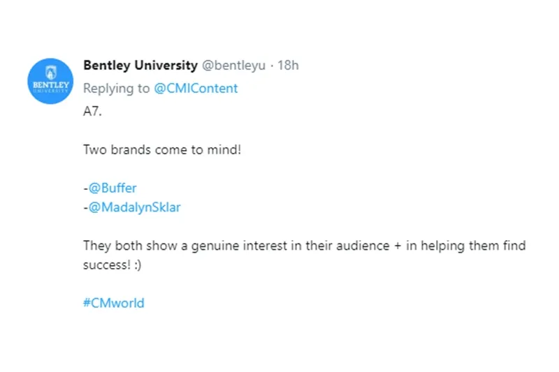 screenshot of tweet about brands showing empathy towards consumers