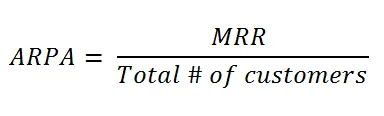 Average Revenue per Account (ARPA)