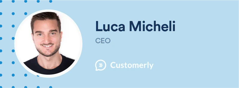 luca micheli ceo of customerly 