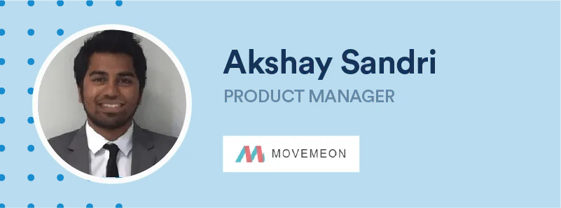 akshay sandri product management movemeon 