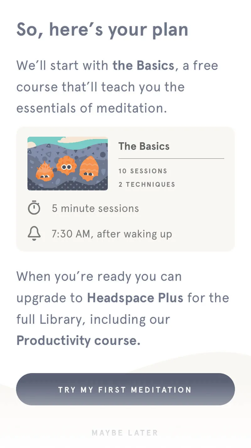 Headspace CTA