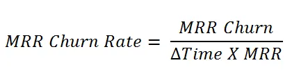 Formula to calculate MRR churn rate