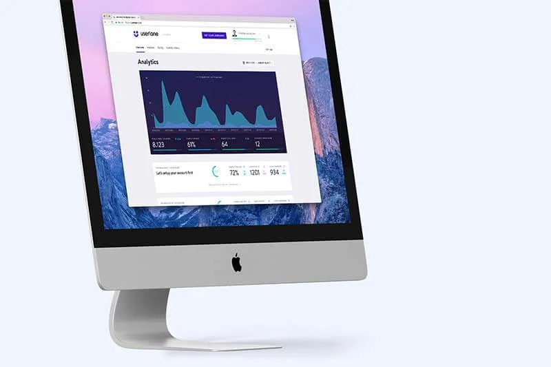 userlane analytics dashboard on an apple display screen 