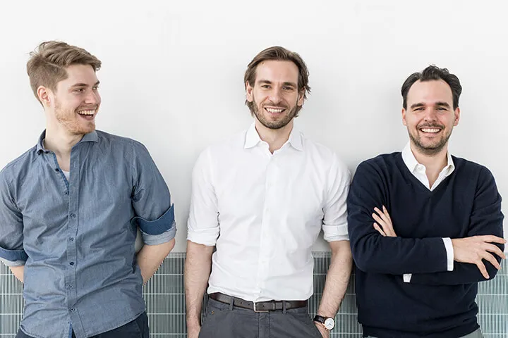 Userlane's co-founders from left to right: Felix Eichler, Hartmut Hahn, and Kai Uhlig.
