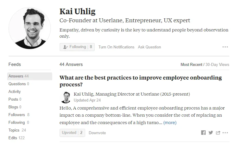 Kai Uhlig Co-founder of Userlane on Quora