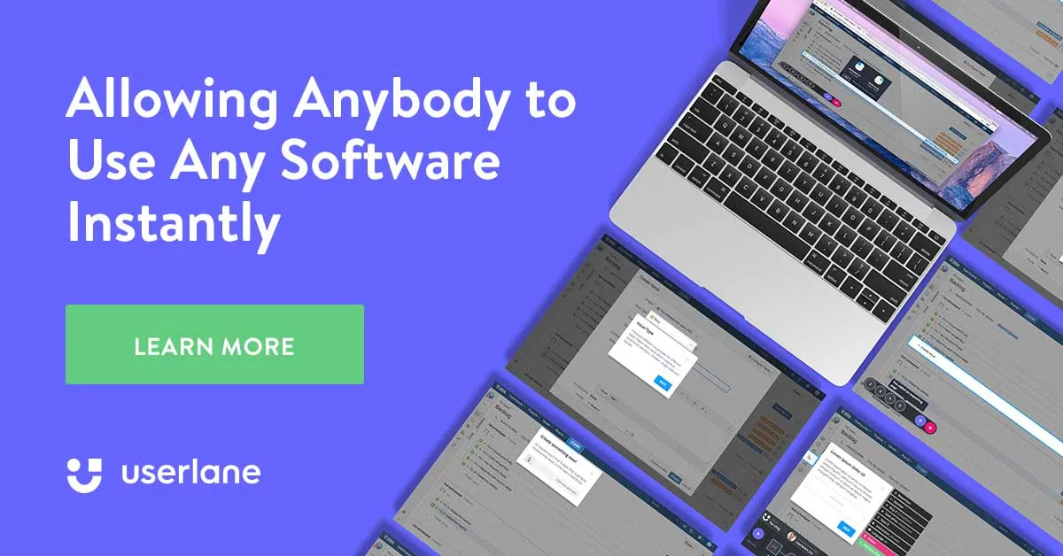 use any software instantly with Userlane