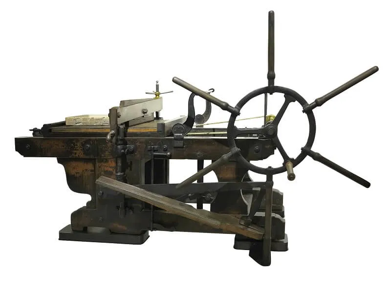 old print machine 