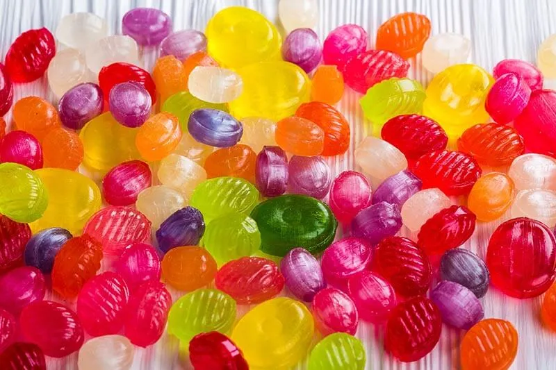 candies on a table 