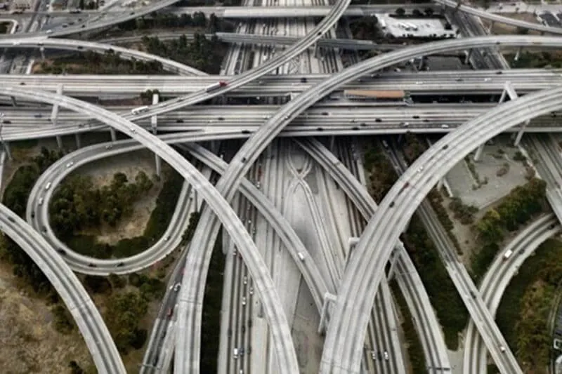 photo of flyover taken from a drone camera