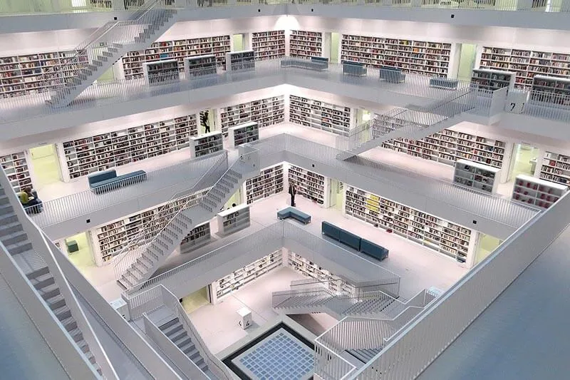 library interior shot