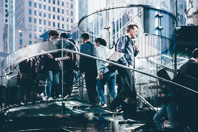 people in an elevator