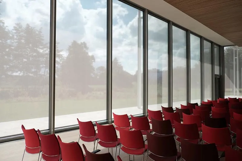 sitting arrangement in a conference room