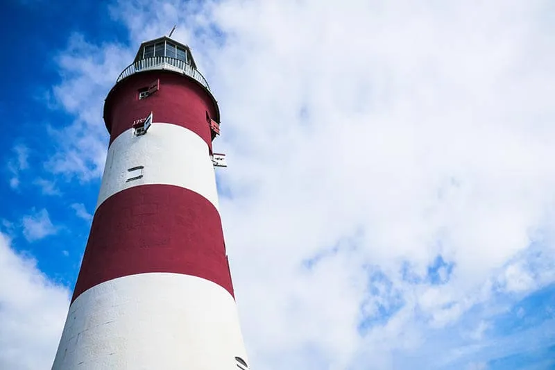 low angle shot of a light house