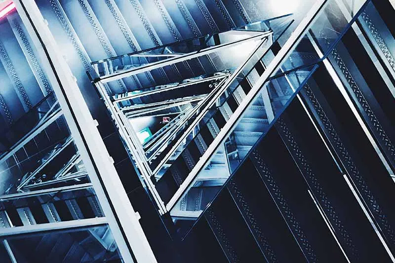 an abstract image of stairs