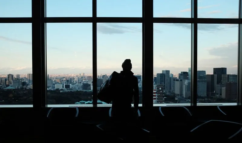 city landscape from the window