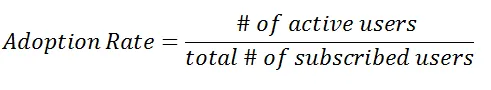 how to calculate saas adoption rate