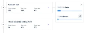 Userlane steps analytics