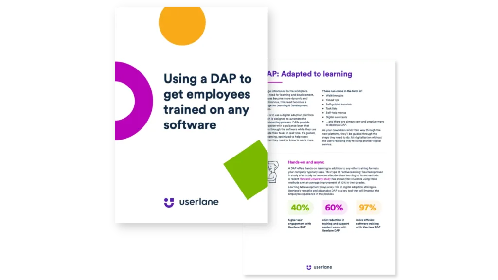 Using a Digital Adoption Platform for software training