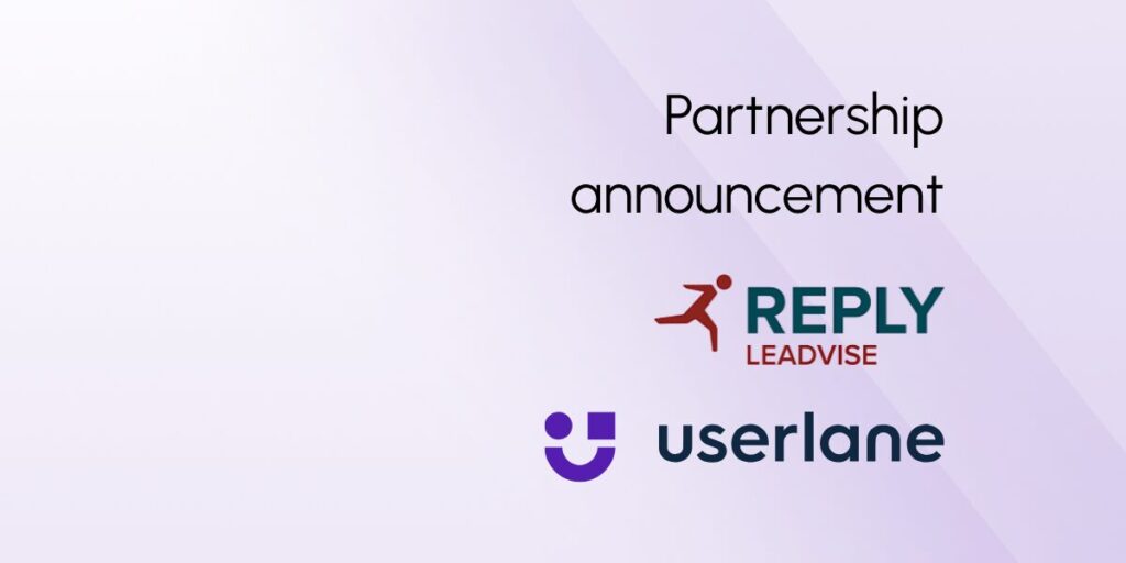Leadvise Reply and Userlane Partnership Announcement