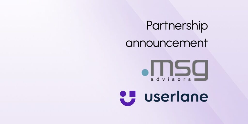 Userlane and msg industry advisors: partnership expansion